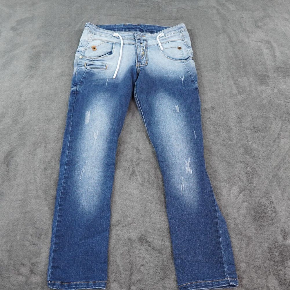 Amen‎ Jeanswear Mens 28x28 Blue Ombre Fade Denim Made in Columbia Urban Wear